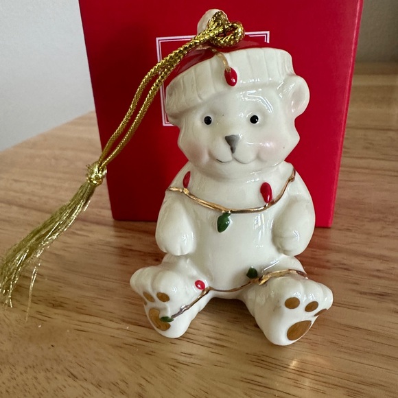 Five Different Designs, Lenox Very Merry Porcelain Ornaments, All Boxed, Vintage - Picture 5 of 11